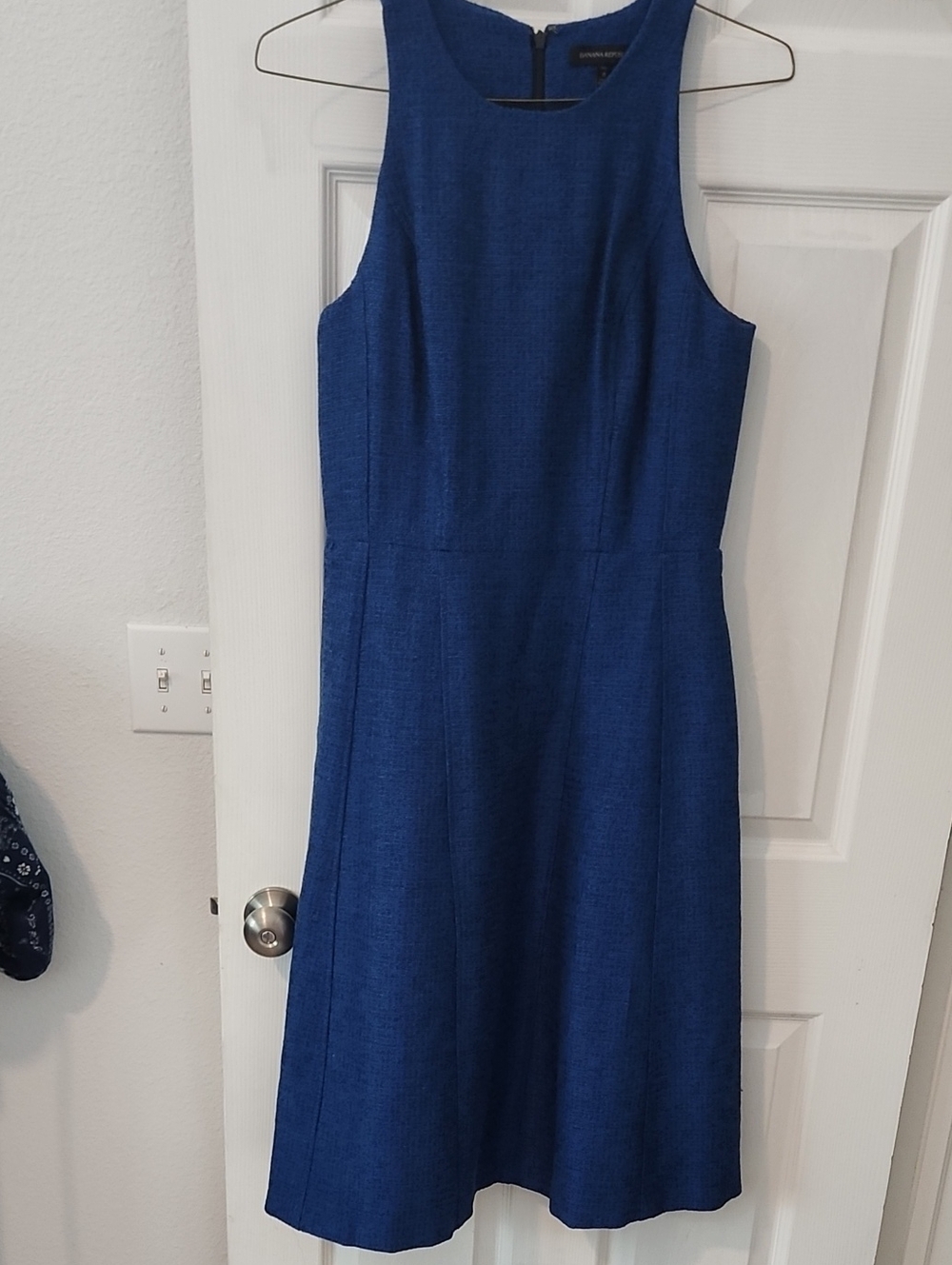 Banana Republic Sleeveless Royal Blue Sheath Dress